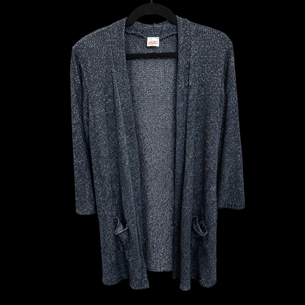 Soft Neutral Open Front Cardigan | The ZigZag Stripe | 2XL